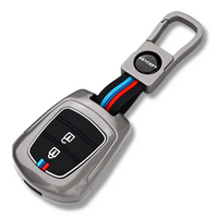 HYUNDAI | ZINC ALLOY + SILICONE CAR KEY CASE | FOR 2 BUTTON KEY