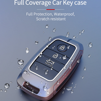 KIA | ZINC ALLOY + SILICONE CAR KEY CASE | FOR 4 BUTTON KEY
