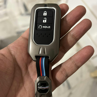 HONDA | ZINC ALLOY + SILICONE CAR KEY CASE | FOR 2 BUTTON KEY