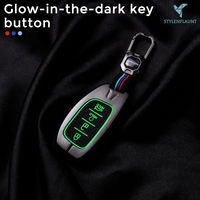 KIA | ZINC ALLOY + SILICONE CAR KEY CASE | FOR 4 BUTTON KEY