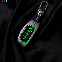 HYUNDAI | ZINC ALLOY + SILICONE CAR KEY CASE | FOR 4 BUTTON KEY