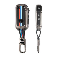 KIA | ZINC ALLOY + SILICONE CAR KEY CASE | FOR 3 BUTTON KEY