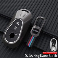 MERCEDES BENZ | ZINC ALLOY + SILICONE CAR KEY CASE | FOR 3 BUTTON KEY