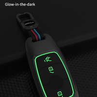 MERCEDES BENZ | ZINC ALLOY + SILICONE CAR KEY CASE | FOR 3 BUTTON KEY