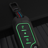 MAHINDRA | ZINC ALLOY + SILICONE CAR KEY CASE | FOR 3 BUTTON KEY