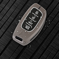 HYUNDAI | ZINC ALLOY + SILICONE CAR KEY CASE | FOR 4 BUTTON KEY