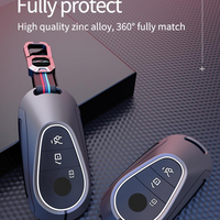 MERCEDES BENZ | ZINC ALLOY + SILICONE CAR KEY CASE | FOR 3 BUTTON KEY