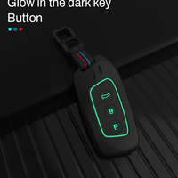 MAHINDRA | ZINC ALLOY + SILICONE CAR KEY CASE | FOR 3 BUTTON KEY