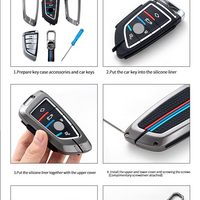 HYUNDAI | ZINC ALLOY + SILICONE CAR KEY CASE | FOR 4 BUTTON KEY