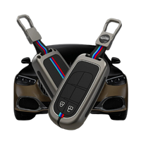 JEEP | ZINC ALLOY + SILICONE CAR KEY CASE | FOR 2 BUTTON KEY