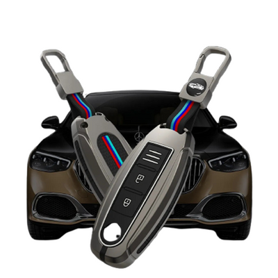 NISSAN | ZINC ALLOY + SILICONE CAR KEY CASE | FOR 3 BUTTON KEY