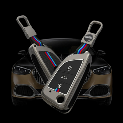 MG | ZINC ALLOY + SILICONE CAR KEY CASE | FOR 3 BUTTON KEY