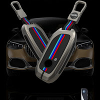 BMW | ZINC ALLOY + SILICONE CAR KEY CASE | FOR 4 BUTTON KEY