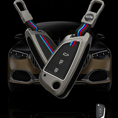 HYUNDAI | ZINC ALLOY + SILICONE CAR KEY CASE | FOR 3 BUTTON KEY