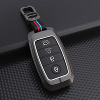 KIA | ZINC ALLOY + SILICONE CAR KEY CASE | FOR 4 BUTTON KEY