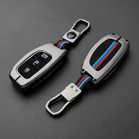 HYUNDAI | ZINC ALLOY + SILICONE CAR KEY CASE | FOR 3 BUTTON KEY