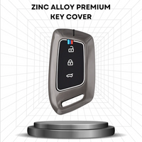 MG | ZINC ALLOY + SILICONE CAR KEY CASE | FOR 3 BUTTON KEY