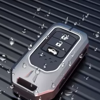 HONDA | ZINC ALLOY + SILICONE CAR KEY CASE | FOR 3 BUTTON KEY