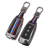 TATA | ZINC ALLOY + SILICONE CAR KEY CASE | FOR 3 BUTTON KEY