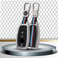 MERCEDES BENZ | ZINC ALLOY + SILICONE CAR KEY CASE | FOR 3 BUTTON KEY