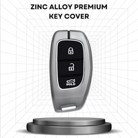 HYUNDAI | ZINC ALLOY + SILICONE CAR KEY CASE | FOR 3 BUTTON KEY