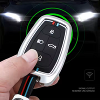 TATA | ZINC ALLOY + SILICONE CAR KEY CASE | FOR 4 BUTTON KEY