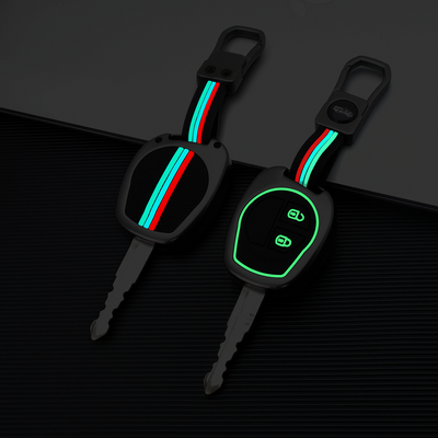 MARUTI SUZUKI | ZINC ALLOY + SILICONE CAR KEY CASE | 2 BUTTON KEY