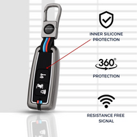 HONDA | ZINC ALLOY + SILICONE CAR KEY CASE | FOR 3 BUTTON KEY