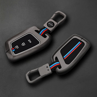 MG | ZINC ALLOY + SILICONE CAR KEY CASE | FOR 3 BUTTON KEY