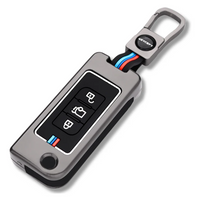 MAHINDRA | ZINC ALLOY + SILICONE CAR KEY CASE | FOR 3 BUTTON KEY