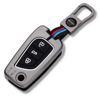 TOYOTA | ZINC ALLOY + SILICONE CAR KEY CASE | FOR 3 BUTTON KEY