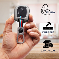 HONDA | ZINC ALLOY + SILICONE CAR KEY CASE | FOR 2 BUTTON KEY