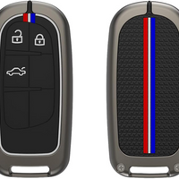 JEEP | ZINC ALLOY + SILICONE CAR KEY CASE | FOR 3 BUTTON KEY