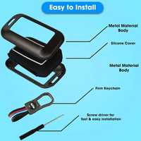 MARUTI SUZUKI | ZINC ALLOY + SILICONE CAR KEY CASE | 3 BUTTON KEY