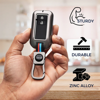 MARUTI SUZUKI | ZINC ALLOY + SILICONE CAR KEY CASE | 2 BUTTON KEY