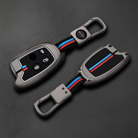 MARUTI SUZUKI | ZINC ALLOY + SILICONE CAR KEY CASE | FOR 3 BUTTON KEY