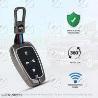 TATA | ZINC ALLOY + SILICONE CAR KEY CASE | FOR 4 BUTTON KEY