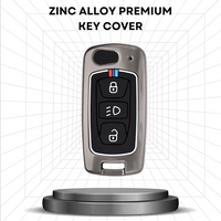 TATA | ZINC ALLOY + SILICONE CAR KEY CASE | FOR 3 BUTTON KEY