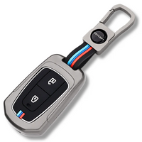 TATA | ZINC ALLOY + SILICONE CAR KEY CASE | FOR 2 BUTTON KEY
