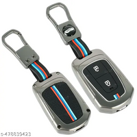 TATA | ZINC ALLOY + SILICONE CAR KEY CASE | FOR 2 BUTTON KEY