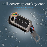 MAHINDRA | ZINC ALLOY + SILICONE CAR KEY CASE | FOR 3 BUTTON KEY