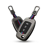 MAHINDRA | ZINC ALLOY + SILICONE CAR KEY CASE | FOR 3 BUTTON KEY