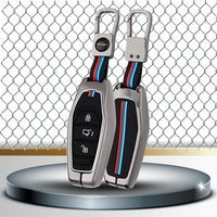 MAHINDRA | ZINC ALLOY + SILICONE CAR KEY CASE | FOR 3 BUTTON KEY