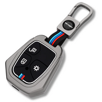 MAHINDRA | ZINC ALLOY + SILICONE CAR KEY CASE | FOR 3 BUTTON KEY