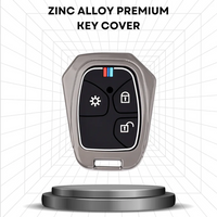 MAHINDRA | ZINC ALLOY + SILICONE CAR KEY CASE | FOR 3 BUTTON KEY