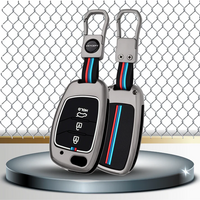 HYUNDAI | ZINC ALLOY + SILICONE CAR KEY CASE | FOR 3 BUTTON KEY