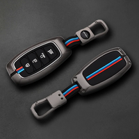 HYUNDAI | ZINC ALLOY + SILICONE CAR KEY CASE | FOR 4 BUTTON KEY