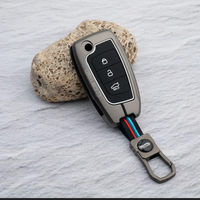 HYUNDAI | ZINC ALLOY + SILICONE CAR KEY CASE | FOR 3 BUTTON KEY