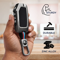 KIA | ZINC ALLOY + SILICONE CAR KEY CASE | FOR 4 BUTTON KEY