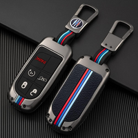 JEEP | ZINC ALLOY + SILICONE CAR KEY CASE | FOR 5 BUTTON KEY